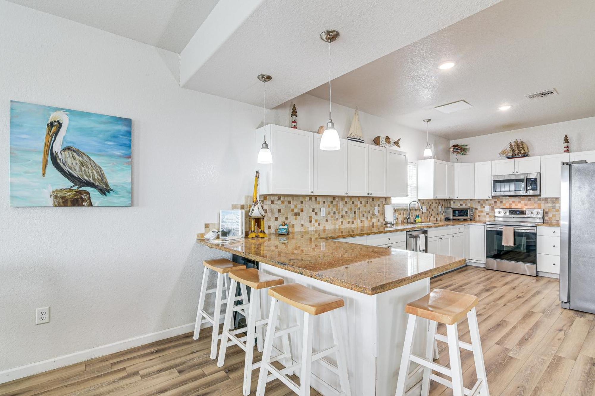 Beachfront Texas Retreat - 2 Decks, Patio And Views! Surfside Beach Ngoại thất bức ảnh