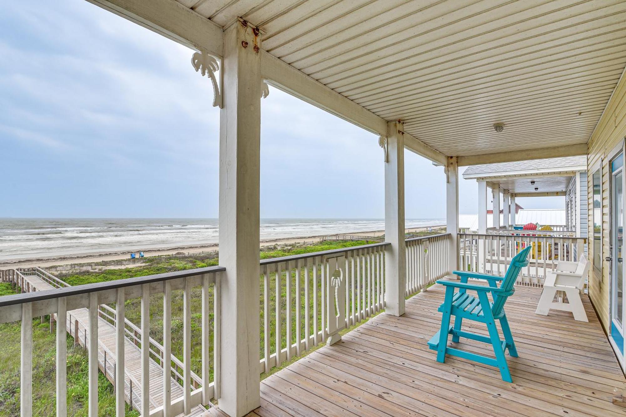 Beachfront Texas Retreat - 2 Decks, Patio And Views! Surfside Beach Ngoại thất bức ảnh