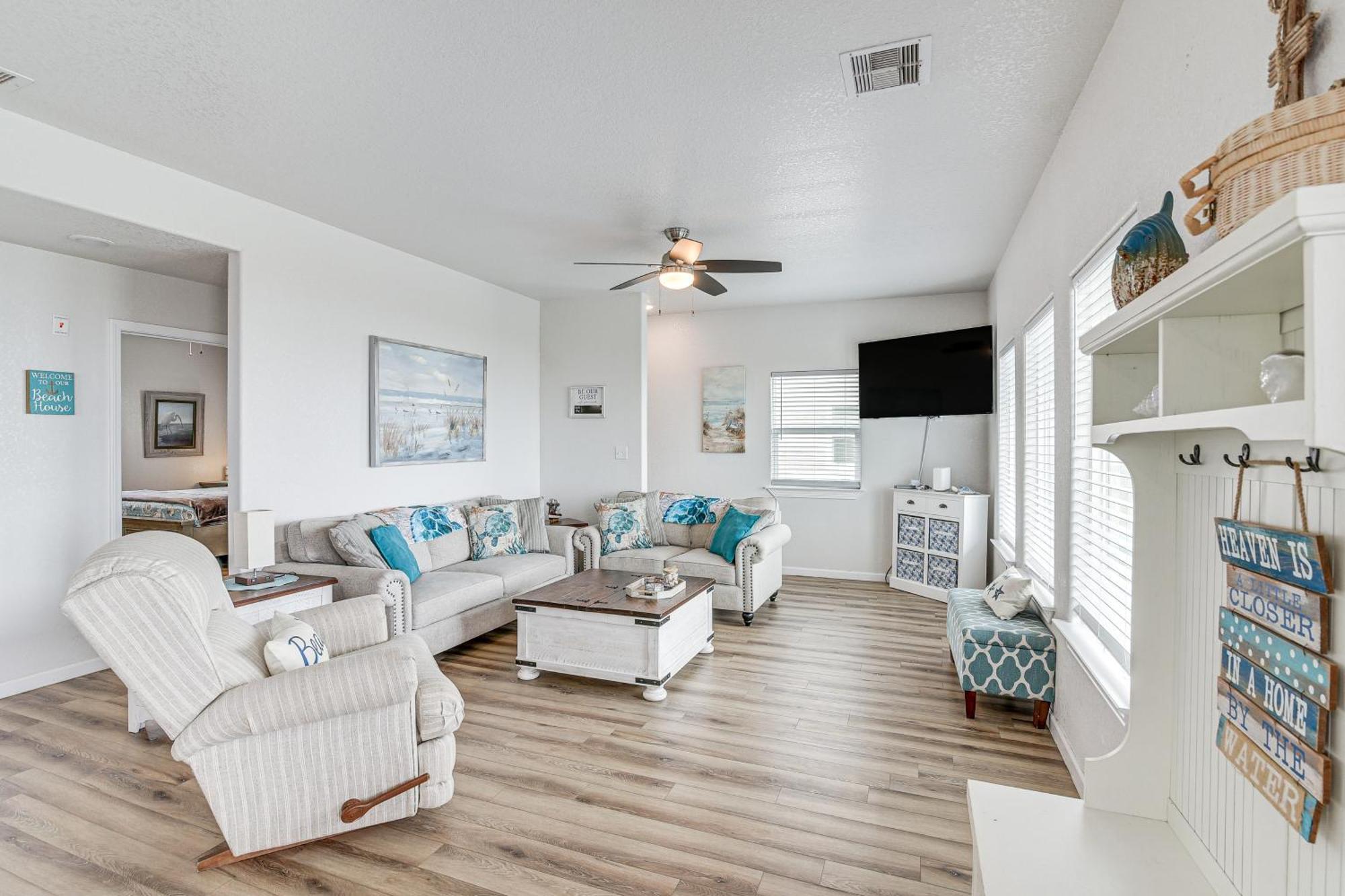 Beachfront Texas Retreat - 2 Decks, Patio And Views! Surfside Beach Ngoại thất bức ảnh